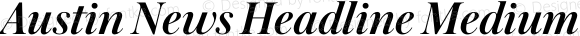 Austin News Headline Medium Italic