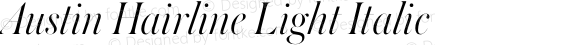 Austin Hairline Light Italic