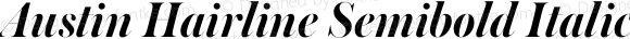 Austin Hairline Semibold Italic
