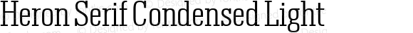 Heron Serif Condensed Light