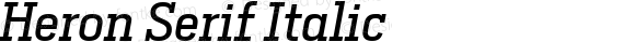 Heron Serif Italic