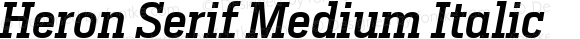 Heron Serif Medium Italic