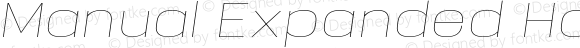 Manual-ExpandedHairlineItalic