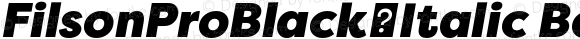 FilsonProBlack-Italic Bold Italic