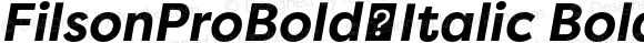 FilsonProBold-Italic Bold Italic