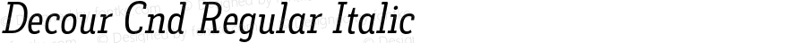 Decour Cnd Regular Italic