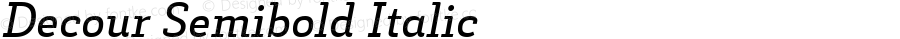 Decour Semibold Italic