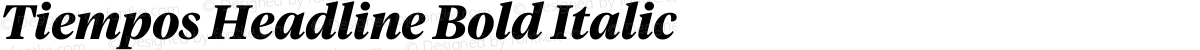 Tiempos Headline Bold Italic