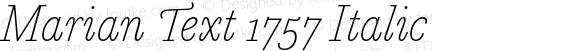 MarianText1757-Italic