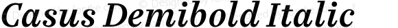 Casus Demibold Italic