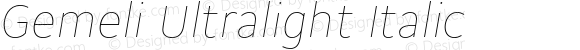 Gemeli Ultralight Italic