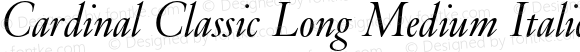 Cardinal Classic Long Medium Italic
