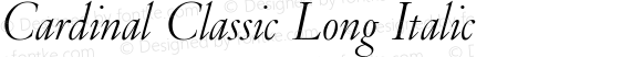 Cardinal Classic Long Italic