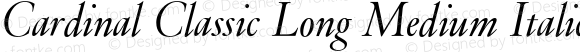 Cardinal Classic Long Medium Italic