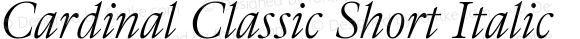 Cardinal Classic Short Italic