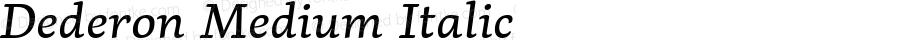 Dederon Italic