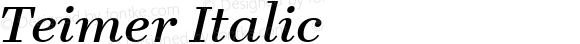 Teimer Italic