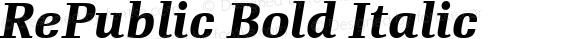 RePublic Bold Italic