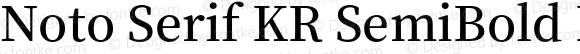 Noto Serif KR SemiBold Regular