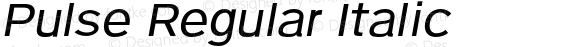 Pulse Regular Italic