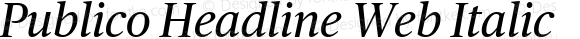 Publico Headline Web Italic