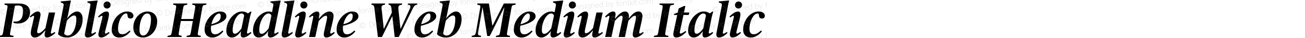 Publico Headline Web Medium Italic