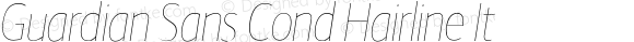 GuardianSansCondHairlineItalic