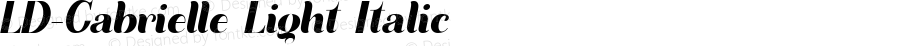 LD-Gabrielle Light Italic