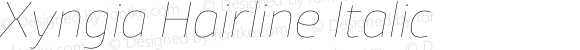 Xyngia Hairline Italic