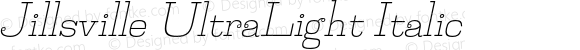 Jillsville UltraLight Italic