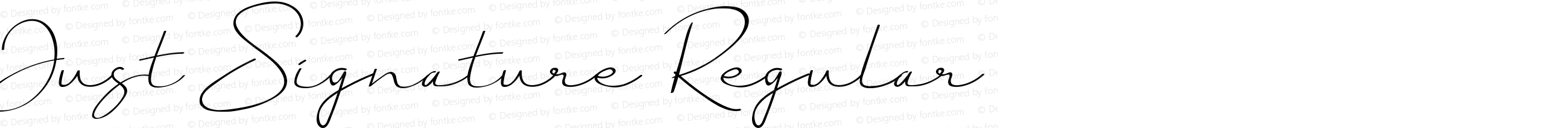 Just Signature Regular