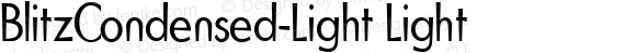 BlitzCondensed-Light Light