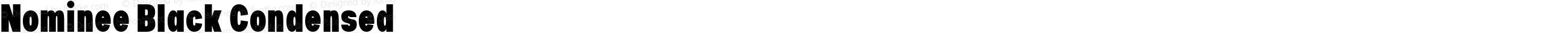 Nominee Black Condensed