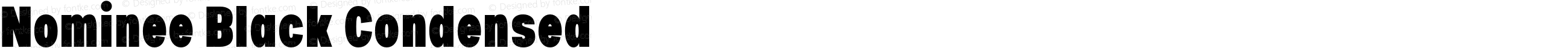 Nominee Black Condensed