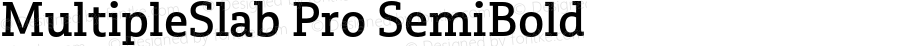 MultipleSlab Pro SemiBold Version 1.000;PS 001.000;hotconv 1.0.88;makeotf.lib2.5.64775