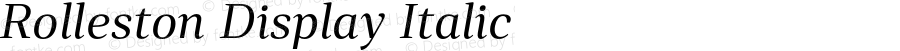 RollestonDisplay-Italic