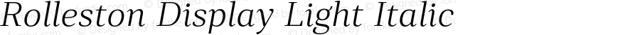 RollestonDisplay-LightItalic