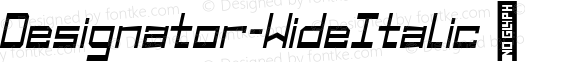 Designator-WideItalic ☞