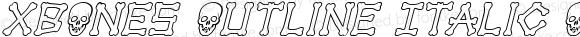 xBONES Outline Italic Outline Italic