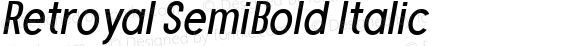 Retroyal SemiBold Italic