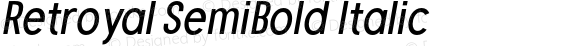 Retroyal SemiBold Italic