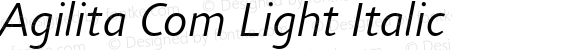 Agilita Com Light Italic
