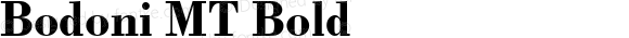 Bodoni MT Bold