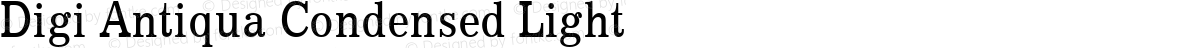 Digi Antiqua Condensed Light