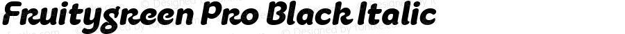 FruitygreenPro-BlackItalic