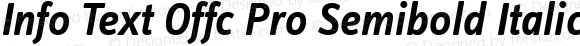 Info Text Offc Pro Semibold Italic