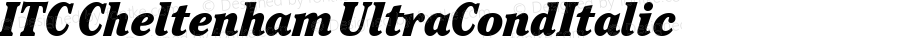 ITCCheltenham UltraCond Italic