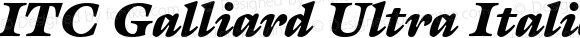 ITC Galliard Ultra Italic Version 2.00