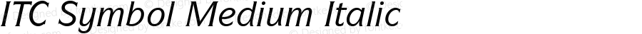 ITCSymbol Medium Italic