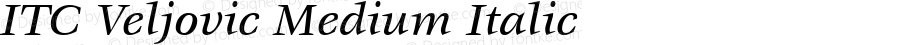 Veljovic Medium Italic